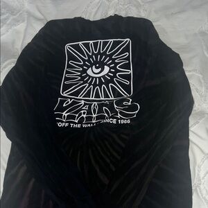 Vans Black Tie-Dye Shirt with Eye Graphic